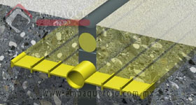 JUNTA PARA CONSTRUCCION DE PVC EMPAQUE ROJO